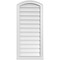 Ekena Millwork Arch Top Surface Mount PVC Gable Vent: Functional, w/ 2"W x 2"P Brickmould Sill Frame, 18"W x 40"H GVPAR18X4003SF - alternate 1
